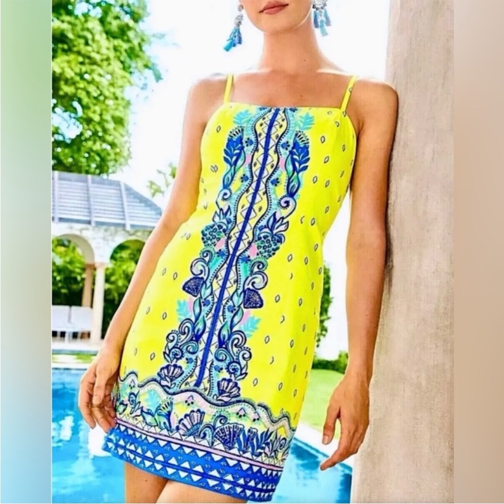 Lilly Pulitzer Shelli Dress Rivera Pineapple Lined Size 14